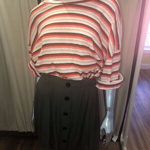 NWT Mitto stripe shirt multi color